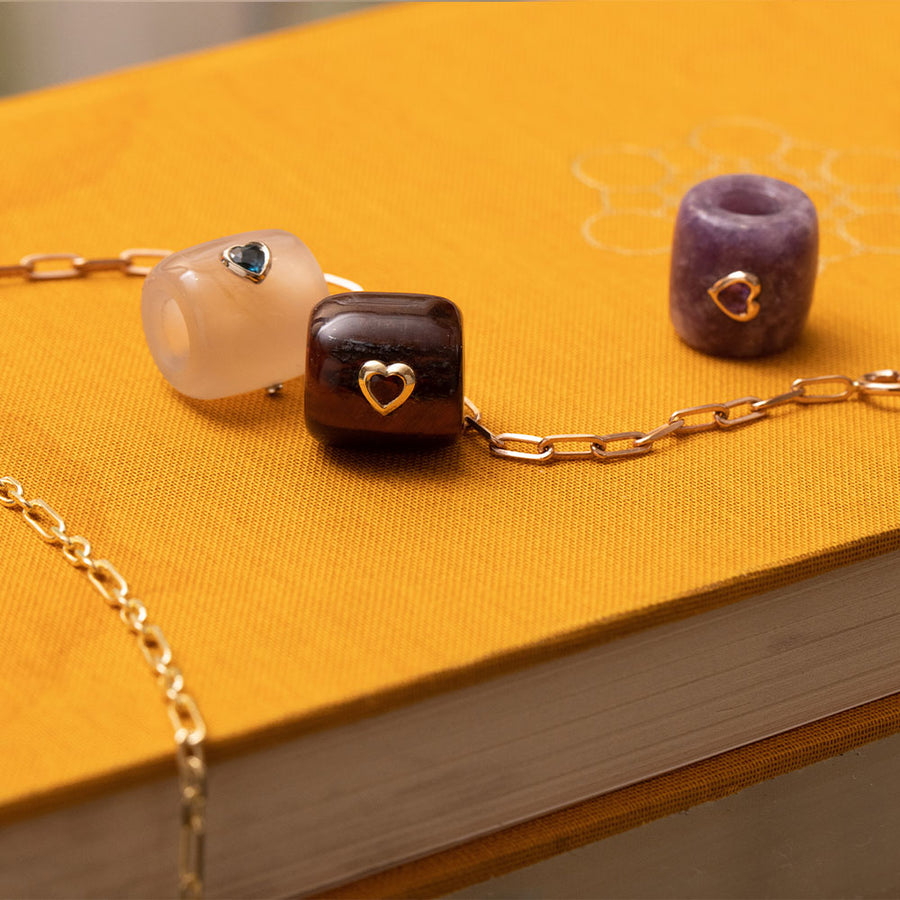 Grey Agate Love Bead // LIMITED EDITION