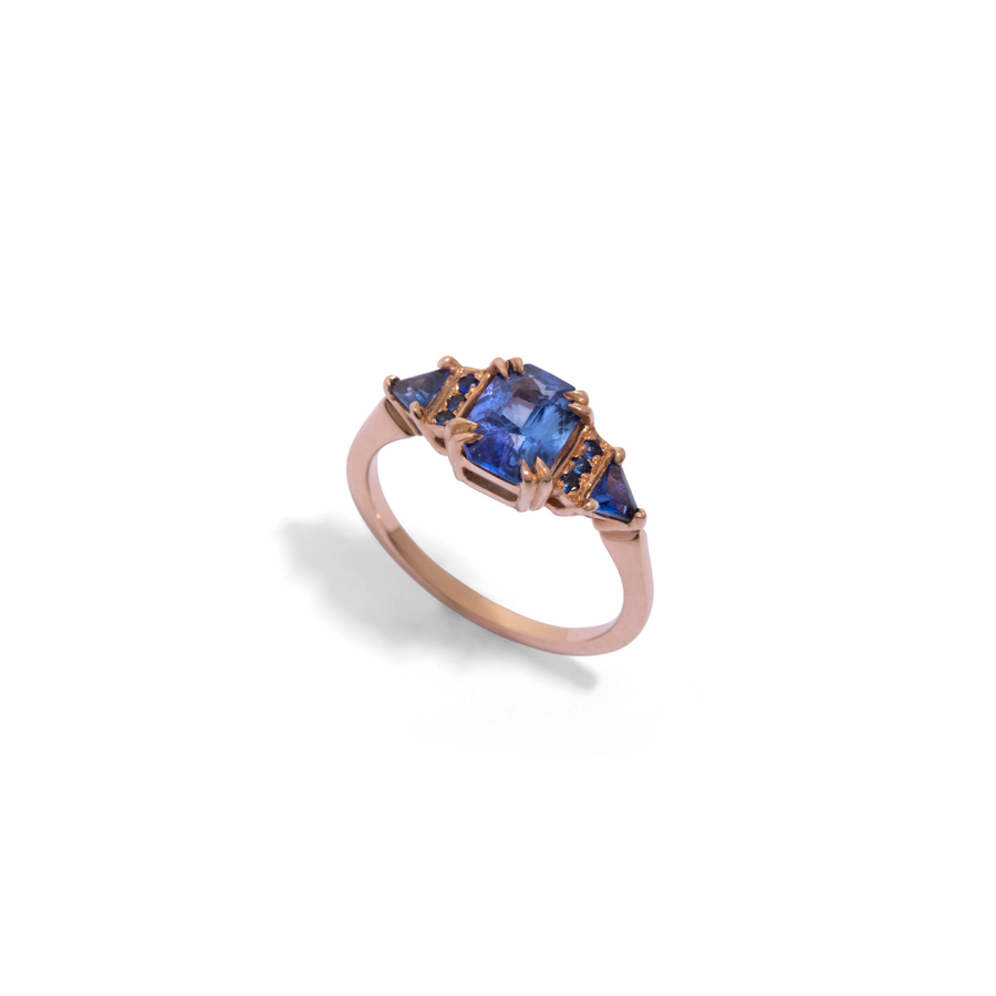 The Blue Ring - Natural Stones