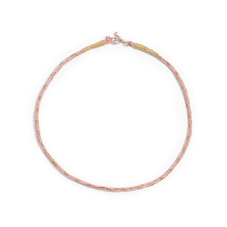 Pink Cord Necklace