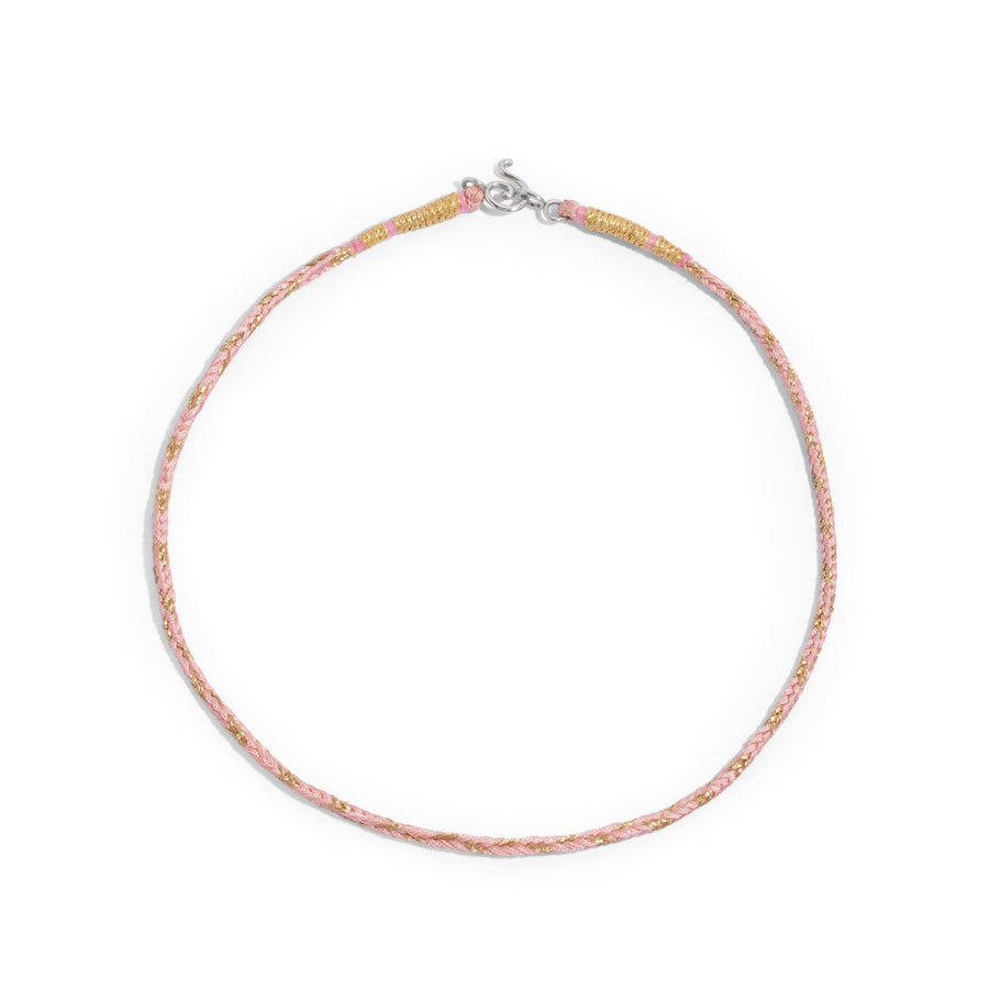 Pink Cord Necklace