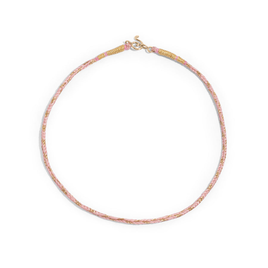 Pink Cord Necklace