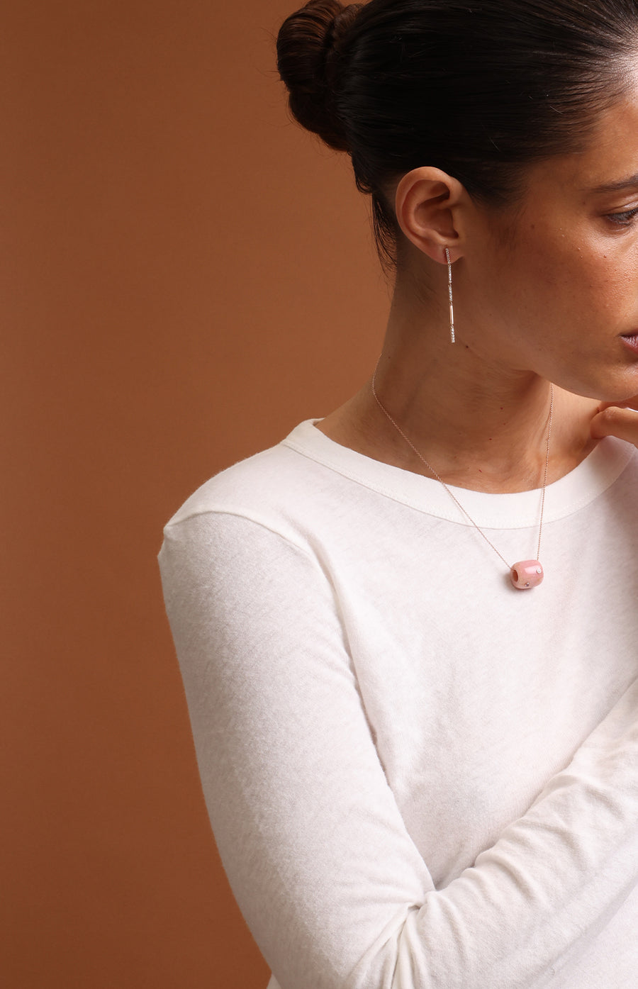 Pink Snow Globe Bead