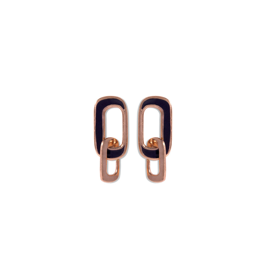 kaleidoscopic ceremony earrings - Blueberry
